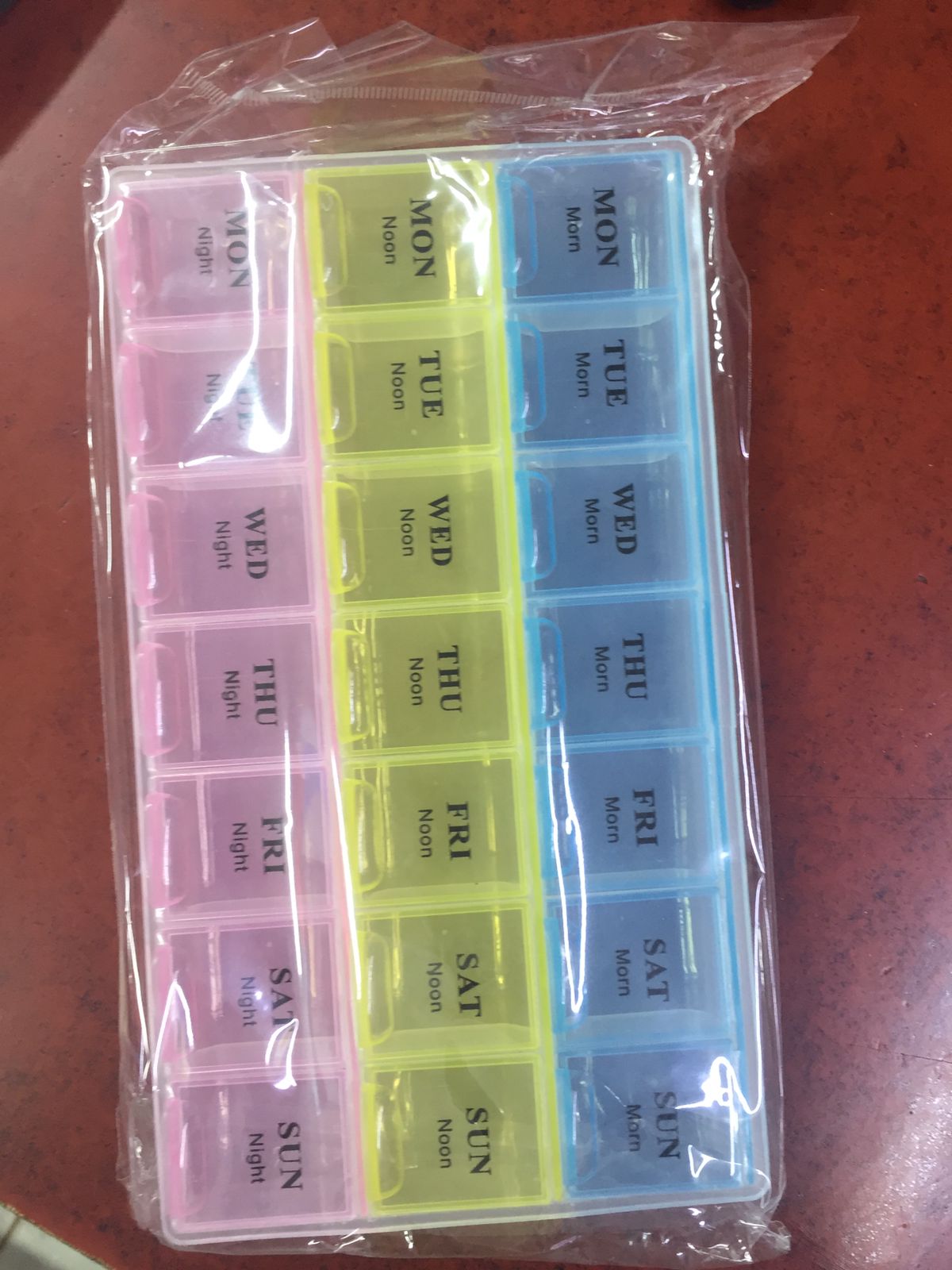 Picture of Homesoul Medicine Organizer Reminder Storage Box for 21 Days or 3 Weeks, Pack of 1
