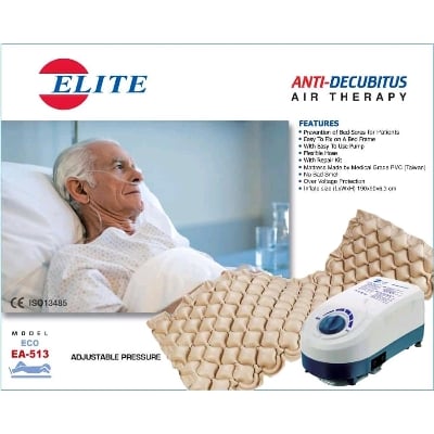 Picture of Elite Medical Air Mattress with Pump for patient use for anti bedsore
