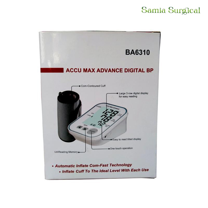 Picture of AccuMax Advance Digital Blood Pressure Monitor.