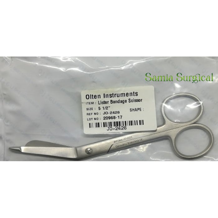 Picture of Medical and Nursing Lister Bandage cutting Scissors - Stainless Steel - Silver-Pakistan