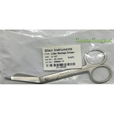 Picture of Medical and Nursing Lister Bandage cutting Scissors - Stainless Steel - Silver-Pakistan