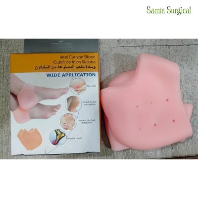 Picture of Silicone Gel Heel Pad Socks For Pain Relief For Men And Women (Free Size) - 1 Pair