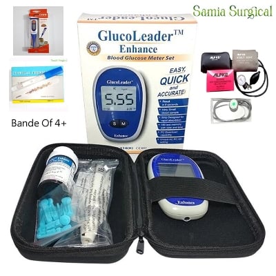 Picture of Glucoleder Meter bule,Alpk2 bp Machine Set, Digital Thermometer, Analog Thermometer Toshiba,  4item