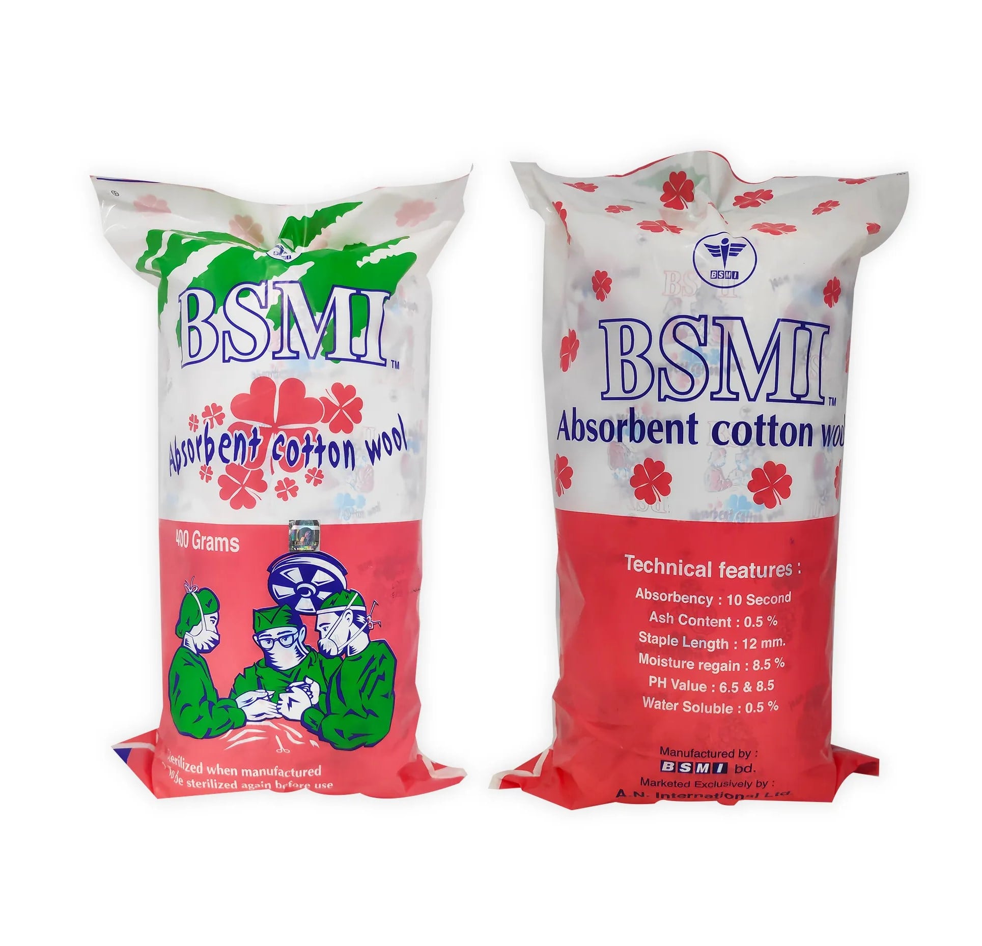 Picture of BSMI Absorbent Cotton 400gm 1pcs