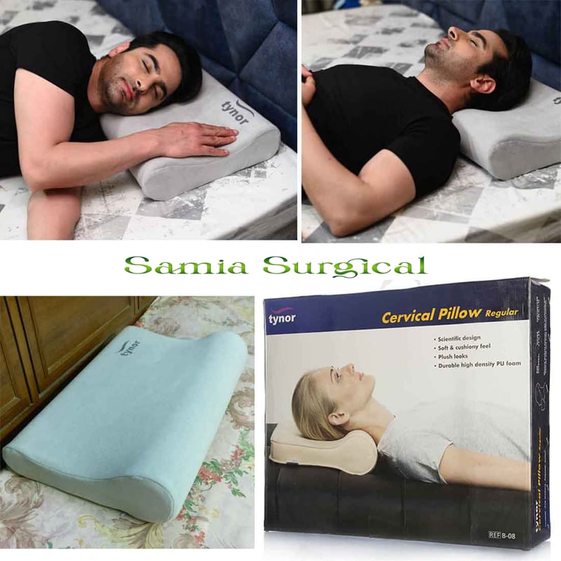 Picture of Tynor Cervical Pillow, Reguar, Grey, 1 Unit (B-08)