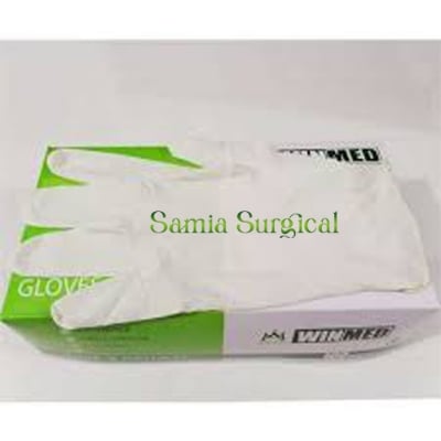 Picture of Winmed Latex Examination Gloves  100pcs,1box (Large .Medium. Small)