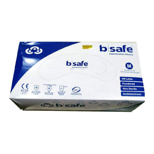 Picture of b-safe Examination Hand Gloves 100pcs ,Original Malaysia Size: Large & Medium and Small