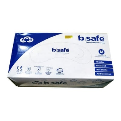Picture of b-safe Examination Hand Gloves 100pcs ,Original Malaysia Size: Large & Medium and Small