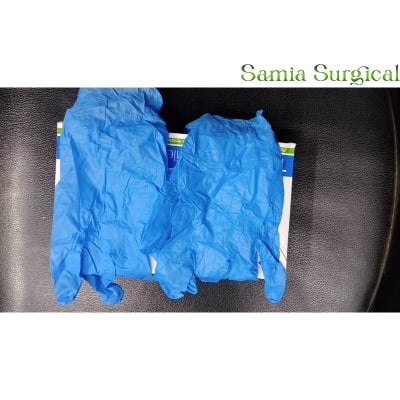 Picture of Nitrile Hand Gloves blue Size, Large, Medium, Small 25pair/50pcs