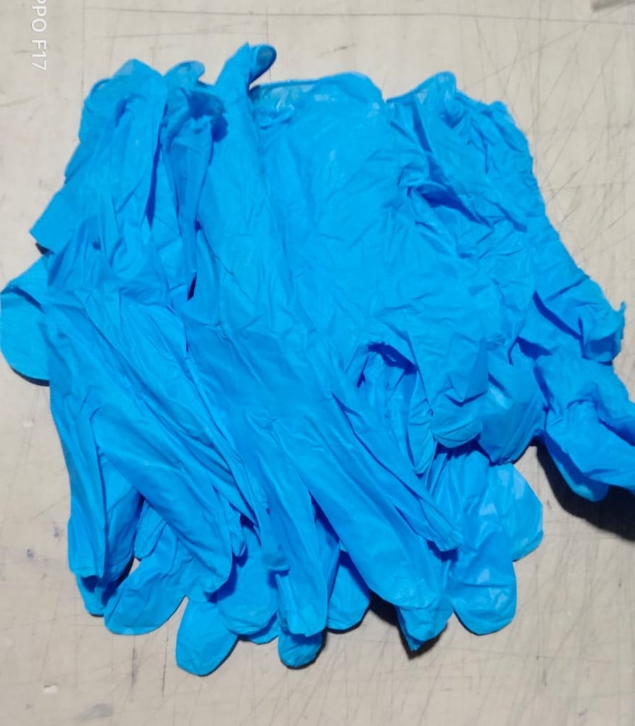 Picture of Nitrile Hand Gloves blue Size, Large, Medium, Small 25pair/50pcs