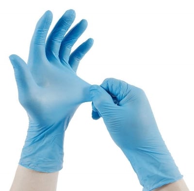 Picture of Nitrile Hand Gloves blue Size, Large, Medium, Small 25pair/50pcs