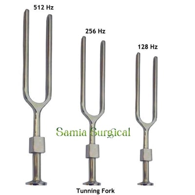 Picture of Surgical Instruments Stainless Steel Forgesy Tuning Fork (128, 256 And 512 Hz) 3pcs