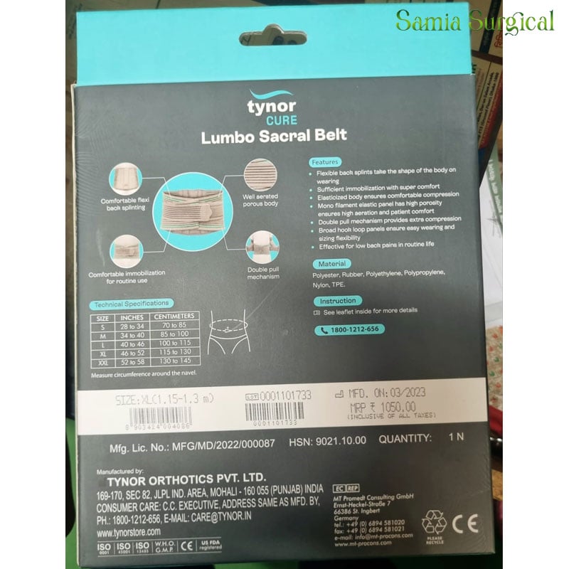 Picture of Tynor Cure Lumbo Sacral Belt (A05)