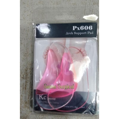 Picture of Arch Support Orthopedic Gel Insole  Flat Feet Foot Fallen Plantar Fasciitis Heel Silicon 1pir( Pink Color) - 35