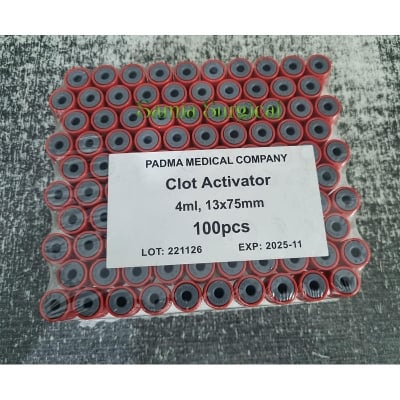 Picture of Clot Activator Tube 4ml (13 x 75 mm )(Red Cap) 100pcs