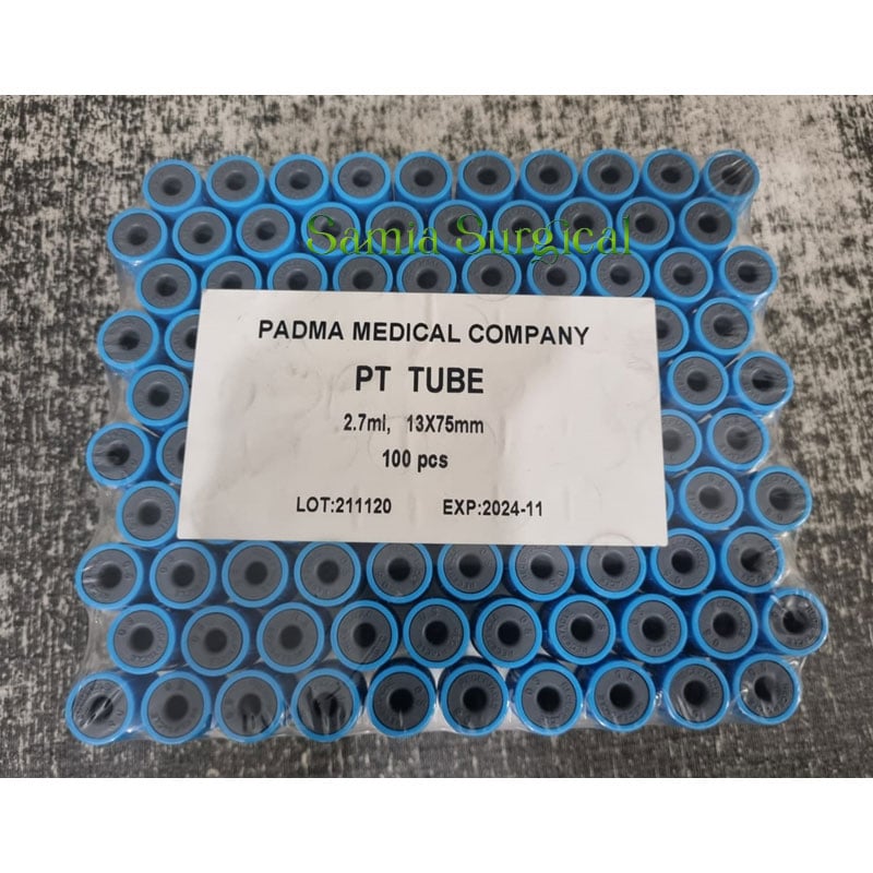 Picture of PT Tube Light Blue Top 13x75mm 2.7ml 100pcs