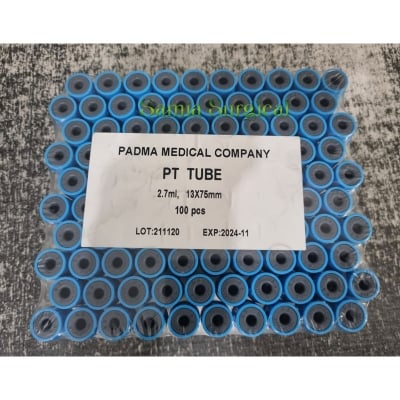 Picture of PT Tube Light Blue Top 13x75mm 2.7ml 100pcs