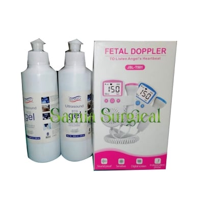 Picture of Fetal Doppler Mine JSL-T501 (1pcs)With 2pcs 250ml Ultrasono Gel Free