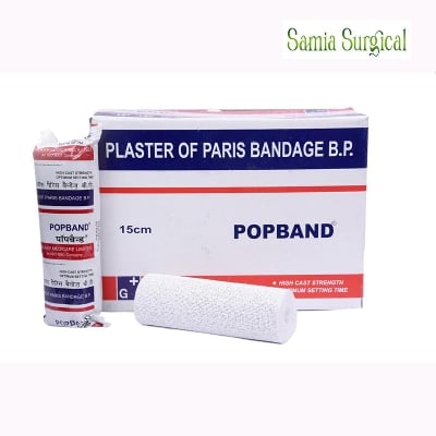 Picture of POPBAND White Plaster Of Paris Bandage B.P. 6'' 12pcs