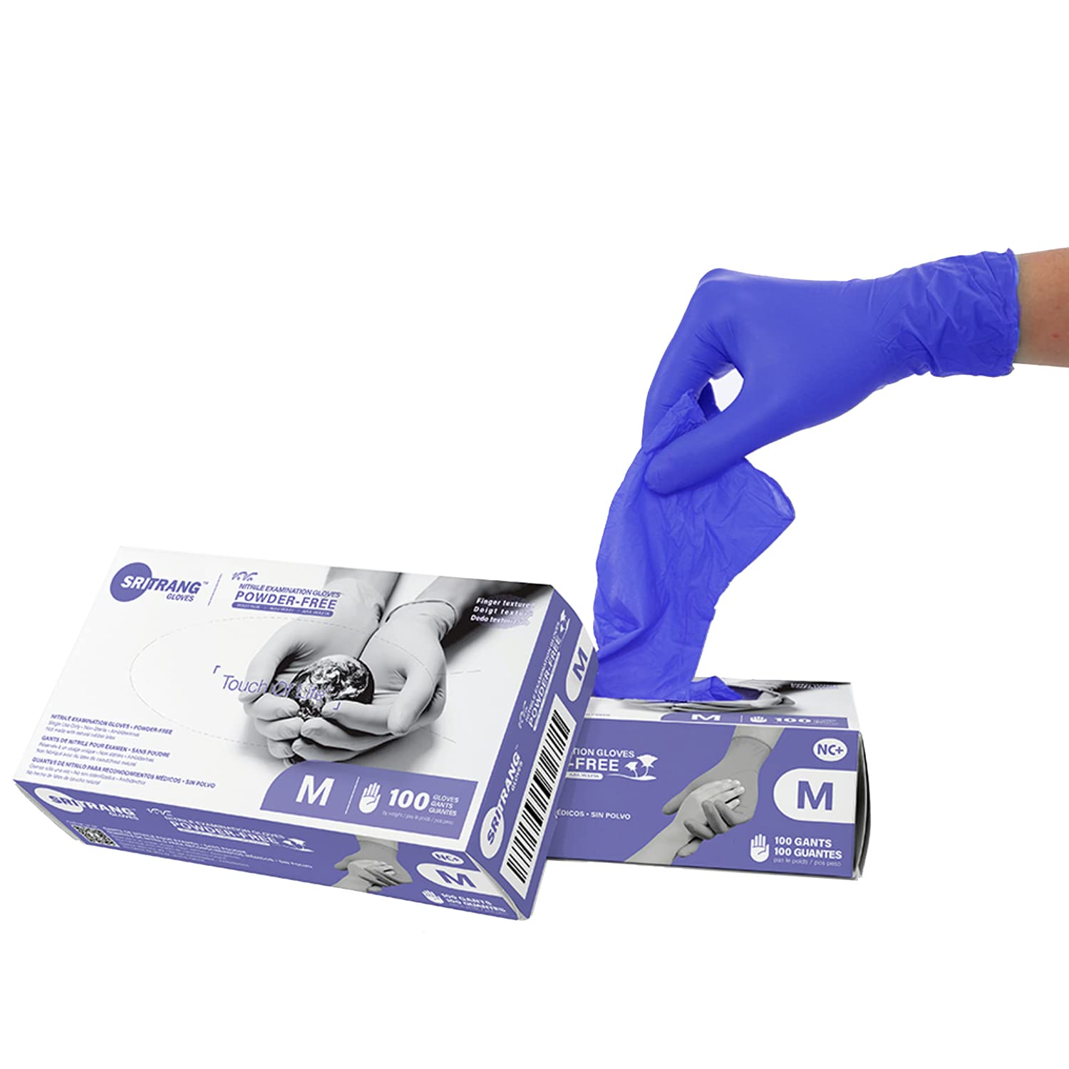 Picture of Nitrile Power Free Examination Hand Gloves Hi Qulity (1box 100pcs) 5Box