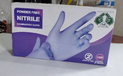 Picture of Nitrile Power Free Examination Hand Gloves Hi Qulity (1box 100pcs) 5Box