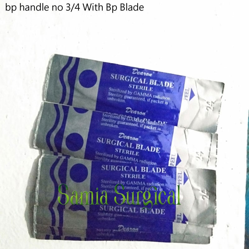 Picture of Surgical Bp Blades china(100pcs 1box)With Surgical Blade Handle 3/4.1pcs