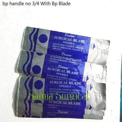 Picture of Surgical Bp Blades china(100pcs 1box)With Surgical Blade Handle 3/4.1pcs