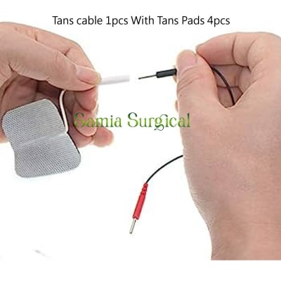 Picture of Roovjoy tens electrode cable 1pcs With Tans Pads 4pcs