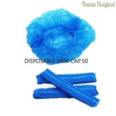 Picture of DISPOSABLE MOP CAP 50 PCS BLUE