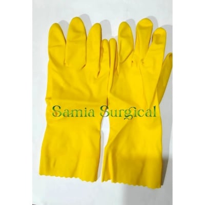Picture of Fine Touch 28cm Household Rubber Gloves 1 Pair (Size Large and Medium)