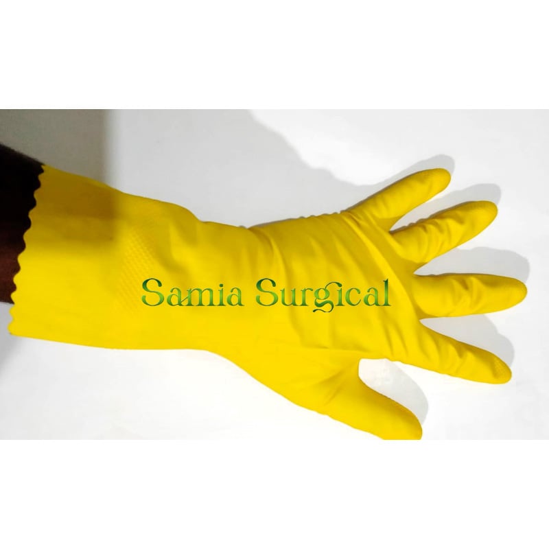 Picture of Fine Touch 28cm Household Rubber Gloves 1 Pair (Size Large and Medium)