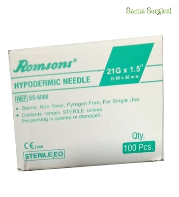 Picture of Romsons Disposable Hypodermic Needle Size(18G,19G,26G, 27G) 100pcs 1box