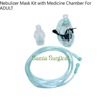 Picture of Nebulizer Mask Kit with Medicine Chamber For ADULT (Set of 1pcs) - Mouth