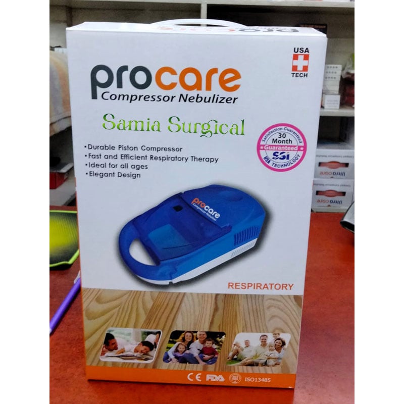 Picture of Procare Compressor Nebulizer (Blue) With Adult And Child Mask