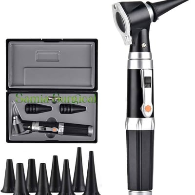 Picture of Professional LED Bright Illumination Otoscope Auriscope Diagnostic Ear Care Mirror Ki 1pcs
