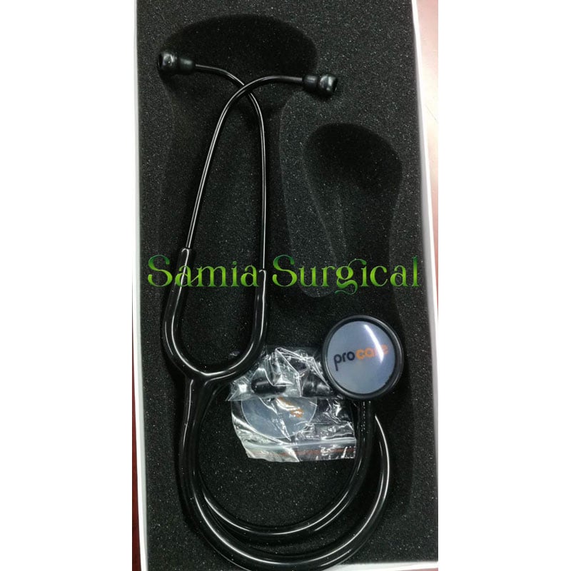 Picture of Procare Classic Stainless Steel Stethoscope -Black (USA Technology) - Body