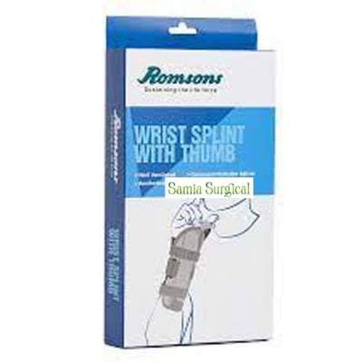 Picture of Wrist Splint with Thumb (Blue) For Romsons 1PACK