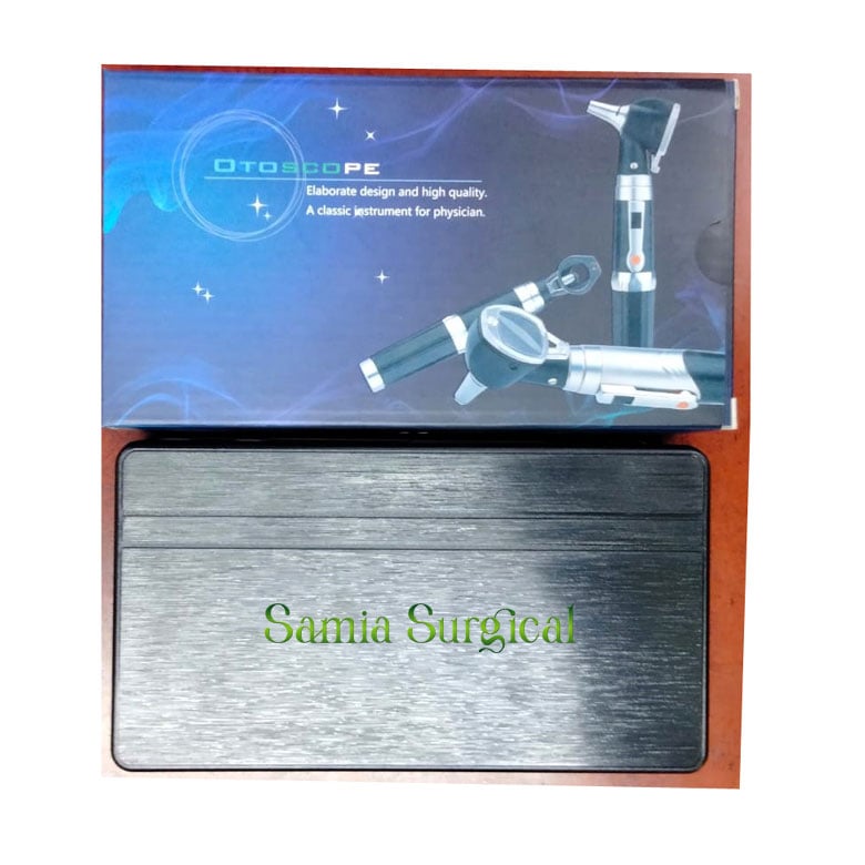 Picture of Professional LED Bright Illumination Otoscope Auriscope Diagnostic Ear Care Mirror Ki 1pcs