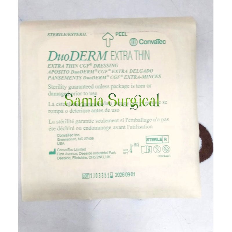 Picture of DuoDERM Extra Thin Dressing, Square,Convatec   (2pcs)