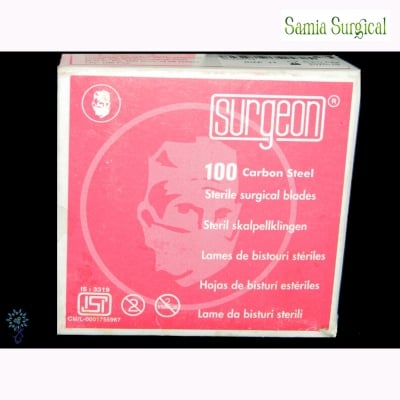 Picture of Surgeon Sterile Surgical Blades 10,11,14,20, 22 (100's 1box) - Body