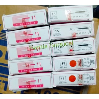 Picture of Surgeon Sterile Surgical Blades 10,11,14,20, 22 (100's 1box) - Body