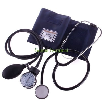 Picture of ANlog Blood Pressure Cuff Professional Aneroid Sphygmomanometer meter USA - Hand