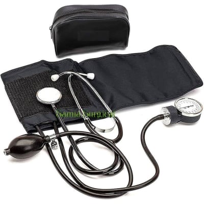 Picture of ANlog Blood Pressure Cuff Professional Aneroid Sphygmomanometer meter USA - Hand
