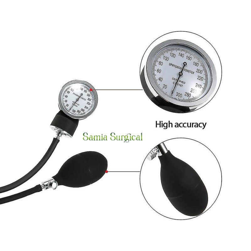 Picture of ANlog Blood Pressure Cuff Professional Aneroid Sphygmomanometer meter USA - Hand
