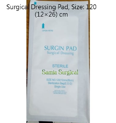 Picture of SURGIN PAD, Surgical Dressing Pad, Size: 120 (12×26) cm, (5piar) - Body