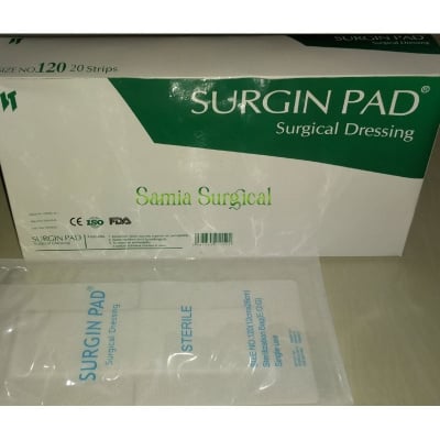 Picture of SURGIN PAD, Surgical Dressing Pad, Size: 120 (12×26) cm, (5piar) - Body