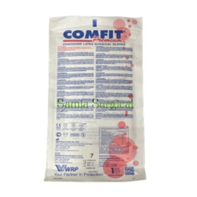 Picture of Comfit Surgical Hand Gloves (5Pair) Powdered Latex Gloves Original Malaysian