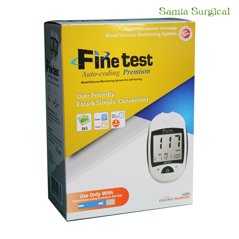 Picture of Fine test Blood Glucose  Sugar Level Check Monitor - Hand