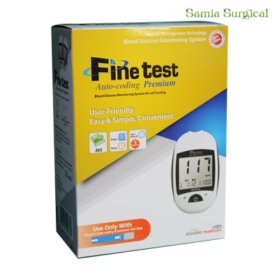 Picture of Fine test Blood Glucose  Sugar Level Check Monitor - Hand