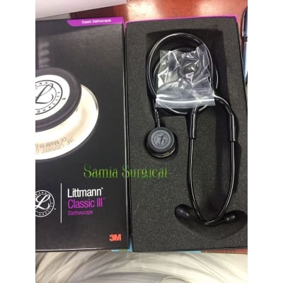 Picture of 3M Littmann Classic III Stethoscope Adult  All Black China - Body